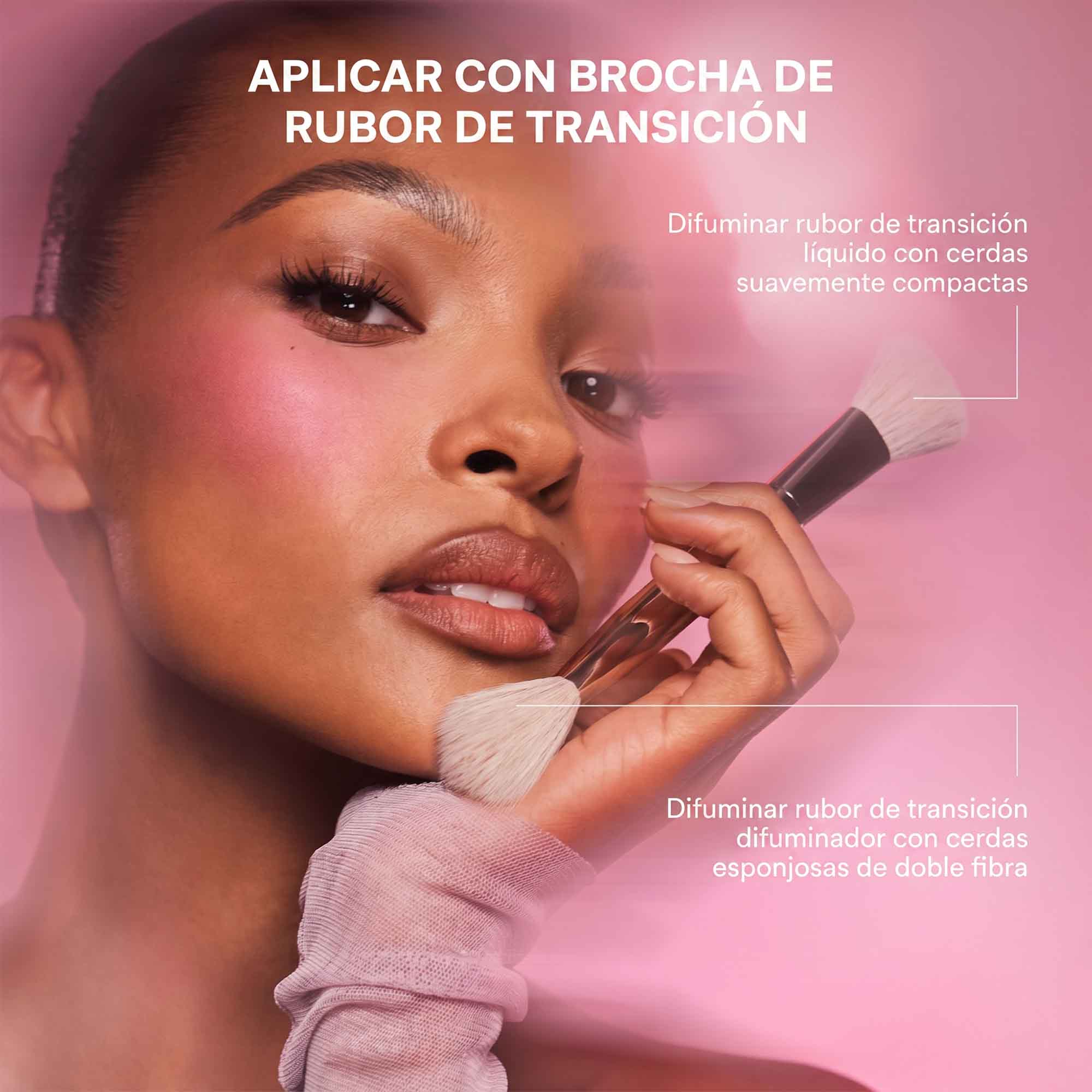 DUAL-ENDED TRANSITION BLUSH BRUSH (BROCHA DOBLE PUNTA)